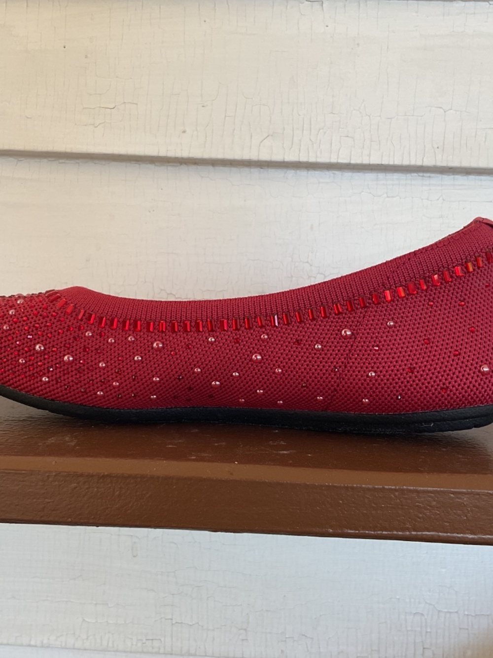 Skechers Cleo 2.0 Mesmerizing Nights Red Ballet Flats Size 7 - Picture 4 of 10